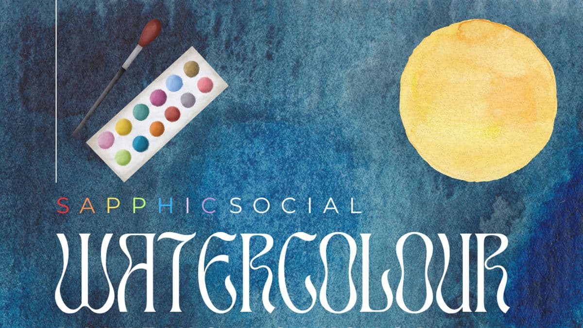 Queer social watercolour painting workshop