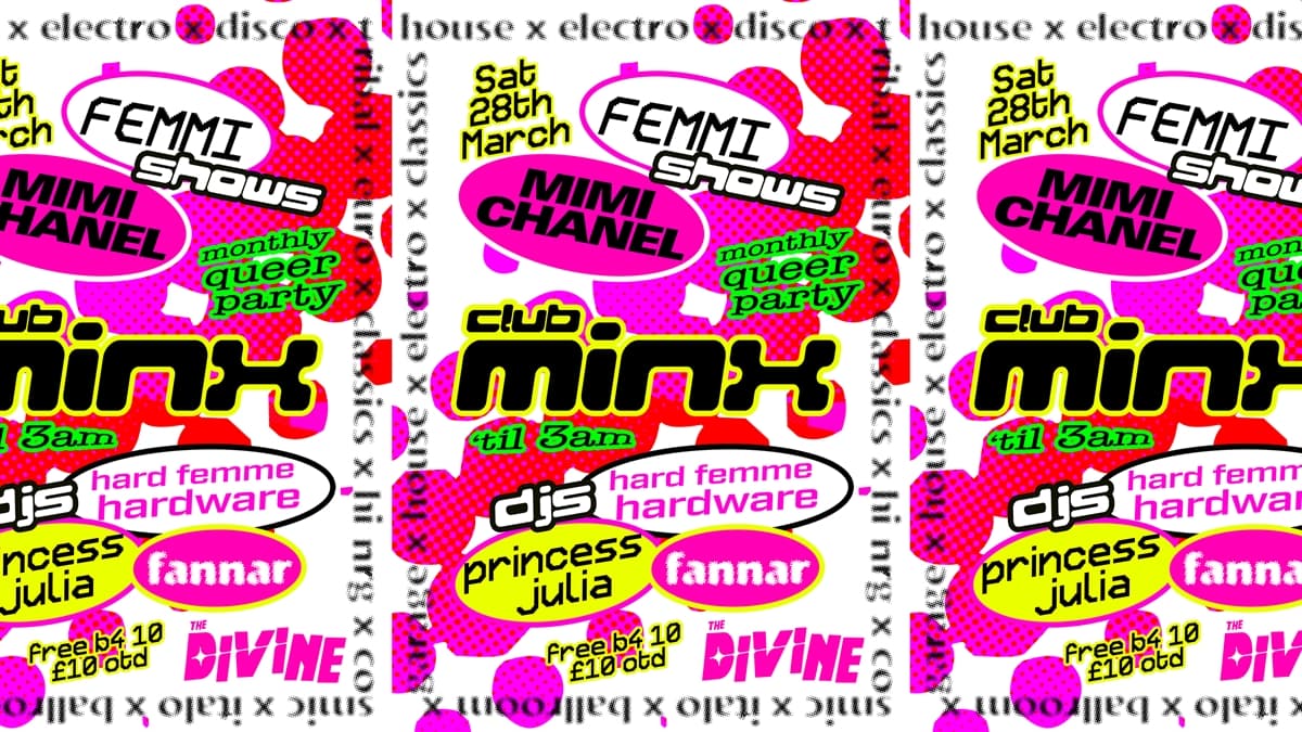 NEW! CLUB MINX - QUEER DANCE PARTY