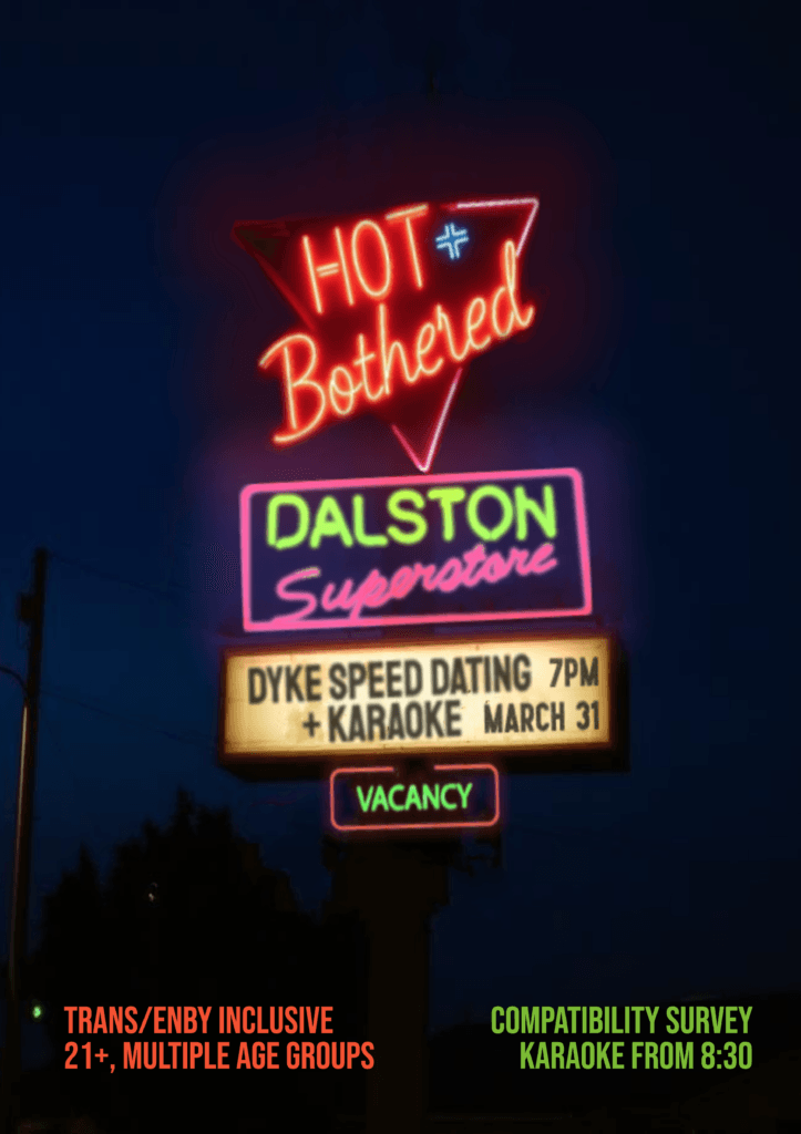 HOT N BOTHERED: DYKE SPEED DATING