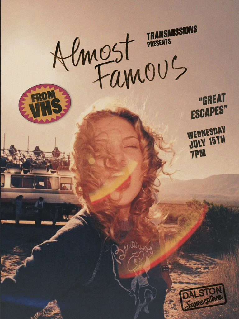 TRANSMISSIONS PRESENTS: Almost Famous ***VHS***